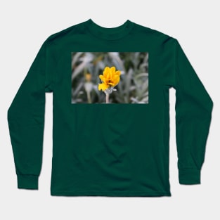 Yellow Flower Close-Up Photo Long Sleeve T-Shirt